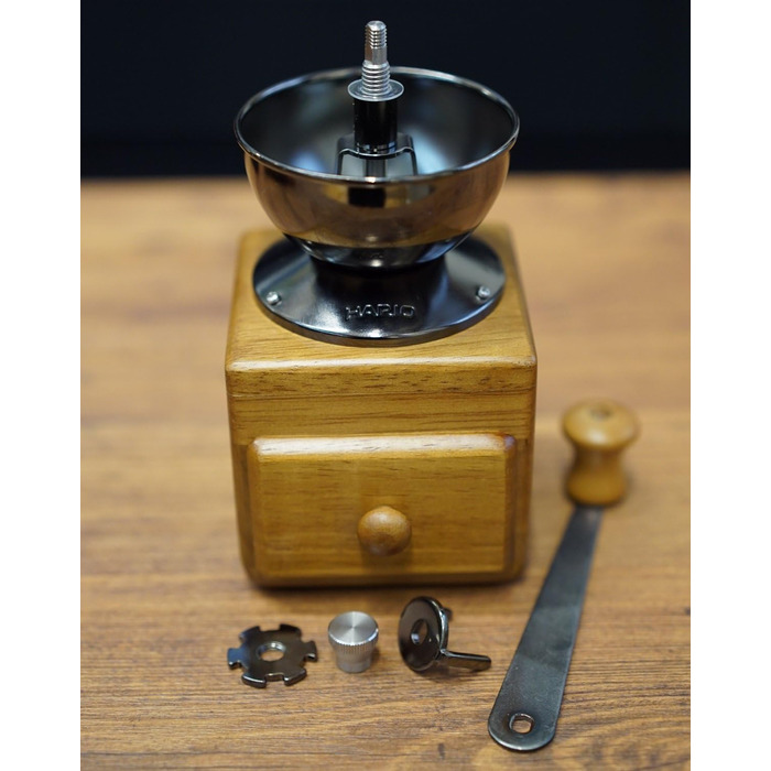 Кавомолка Hario MM-2, Коричнева - ручна кавомолка для дому