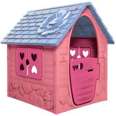 Дитячий будиночок для ігор Pink Spielhaus пластиковий, для саду та дому, від 2 років