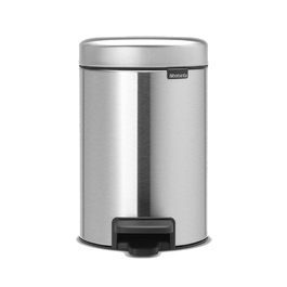 Педаль 3L Сміттєвий бак безшумний сталевий матовий NewIcon Brabantia