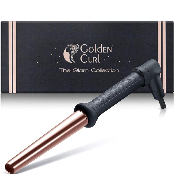 Плойка для локонів Golden Curl Beach Waves, 18–25 мм, рожеве золото, для короткого та довгого волосся, 5 років гарантії