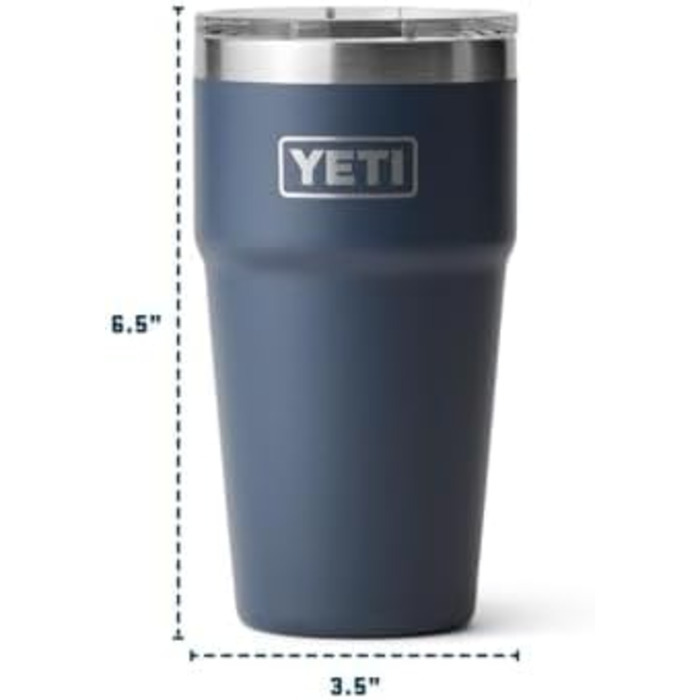 Термос YETI Rambler з кришкою MagSlider, Navy, 20 oz (591 мл)