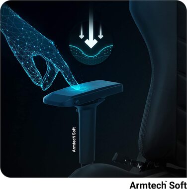 Ігрове крісло Diablo X-Ray King XL, ергономічний офісний стілець для комп'ютера з 4D підлокітниками