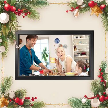 Frameo WiFi Цифровий фоторамка, 32GB, сенсорний екран, Smart Cloud, автоповорот, подарунок (15.6 дюйми)