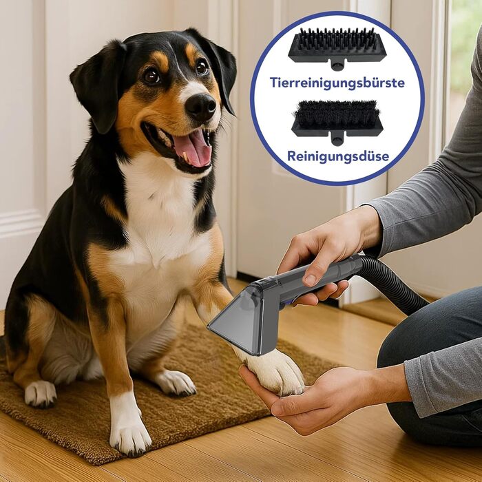 Пылесос для чищення килимів та м'яких меблів Akitas X7, 400W, сірий