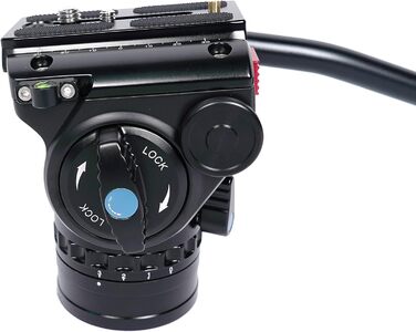 Монопод SIRUI P-324SR+VH-10X з опорною ніжкою і відеоголовою, вуглецевий, 20° нахил, 360° обертання