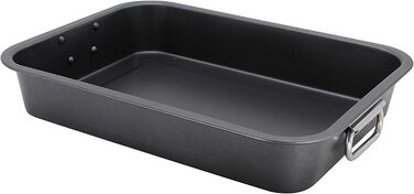 Форма для запікання та грилю Krüger Karl CARBON 36 см з антипригарним покриттям, 36x29x6,5 см