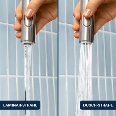 Змішувач кухонний GROHE Essence SuperSteel з висувним душем та магнітним кріпленням 30294000