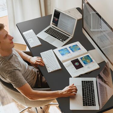 Електричний стіл TRIUMPHKEY 200x80 см, регульований по висоті, з USB, пам’яттю, антиколізією, комп’ютерний, чорний