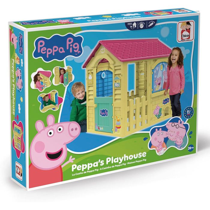 Дитячий будиночок Peppa Pig для вулиці - міцний пластик, легка збірка, для дітей від 2 років (89503)