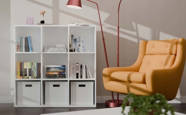 Стелаж TopEshop 110,5 см x 110,5 см x 30 см, білий