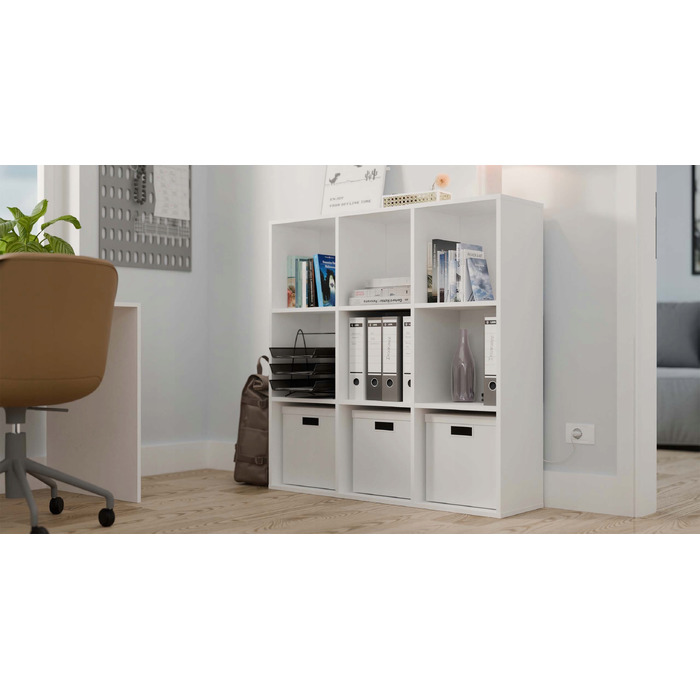 Стелаж TopEshop 110,5 см x 110,5 см x 30 см, білий