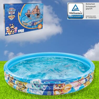 Дитячий надувний басейн Paw Patrol Smart-Planet 150x25 см, 3 кільця, для дітей і малюків