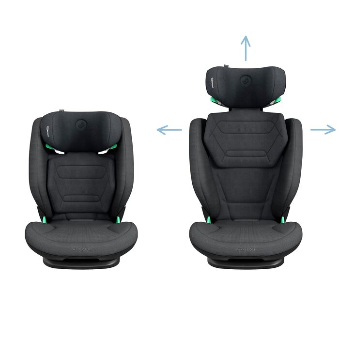 Дитяче автокрісло Maxi-Cosi RodiFix Pro² i-Size (100–150 см, 3.5–12 років) з ISOFIX, ClimaFlow та захистом G-CELL, Graphite