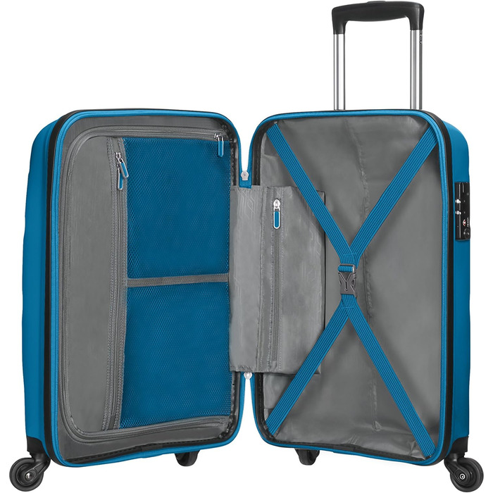 Дорожня валіза American Tourister Bon Air Spinner S, 55 см, 31.5 л, синя