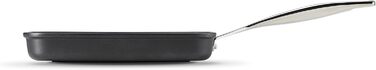 Сковорода-гриль Le Creuset з антипригарним покриттям, алюміній, 23 см, для всіх плит (вкл. індукційну), сіра/срібна