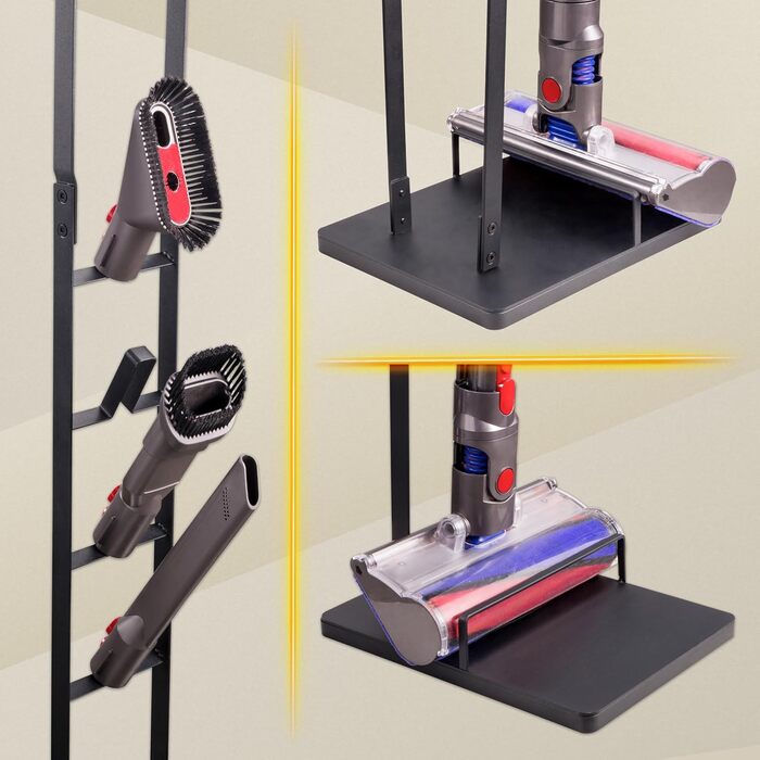 Підставка-станція для зарядки пилососів Dyson RICOO SH502, сумісна з V6/V7/V8/V10/V11, 29x22x127 см, чорна