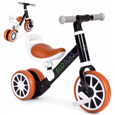 Беговел-машинка 2в1 з педалями ECOTOYS, чорний
