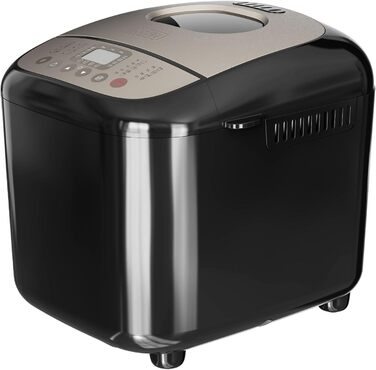 Хлібопечка BLACK+DECKER BXBM600E з 17 програмами для хліба, йогурту, випічки та джему | Потужність 600W | Регулювання ваги випічки до 1 кг | 15 годин програмування | Знімний контейнер для випічки