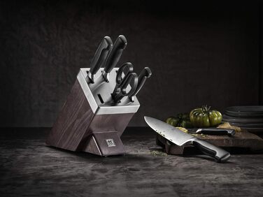 Набір ножів Zwilling Gourmet 7 предметів сірий, з самозаточкою, з нержавіючої сталі, Twin Grip, 12 см