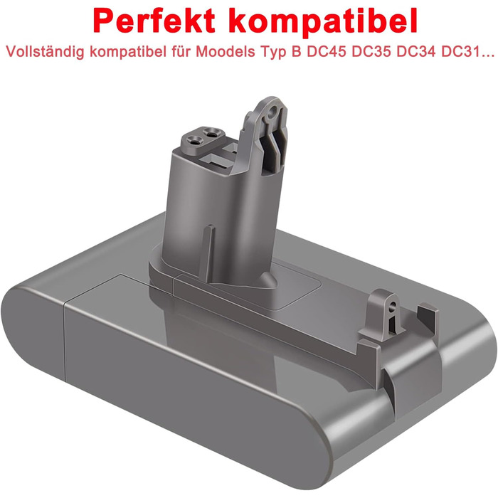 Акумулятор KUNLUN DC45 для пилососів Dyson DC31/DC34/DC45/DC35/DC56/DC57 (тип B) з фільтром