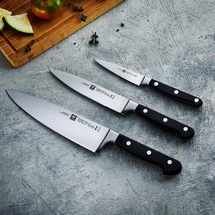 Набір кухонних ножів ZWILLING Professional S, 3 предмети (10 см, 16 см, 20 см), Made in Germany