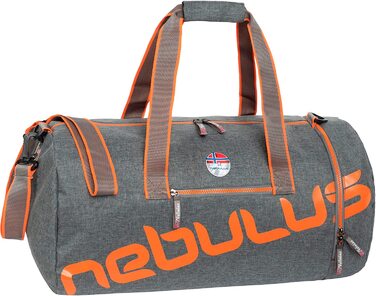 Унісекс дорожня сумка Nebulus KENT, сіро-оранжева, універсальний розмір, спортивна та для подорожей