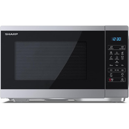 Мікрохвильова піч SHARP YC-MS252AE-S, 900 Вт, 11 режимів, розморожування, срібляста, 47,2x28x34,5 см