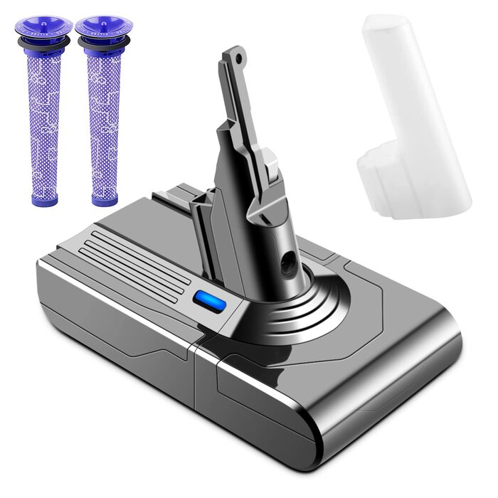 Акумулятор 21.6V 4500mAh для пилососа Dyson V8 (2 шт) + фільтри SV10