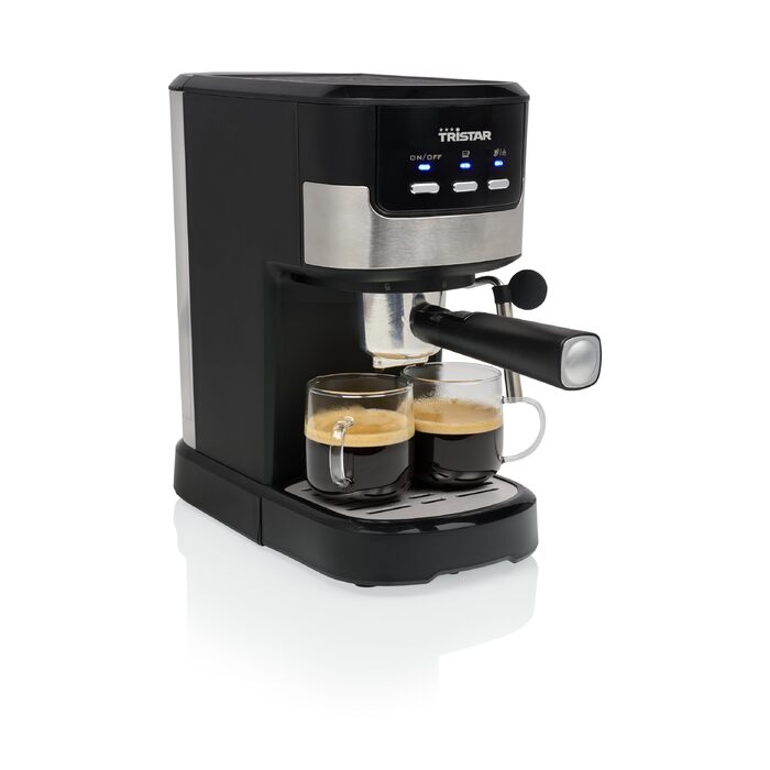 Кавомашина Tristar CM-2278 еспресо, 2 чашки, для капсул Nespresso та меленої кави, підігрів чашок, 20 бар, 1100 Вт
