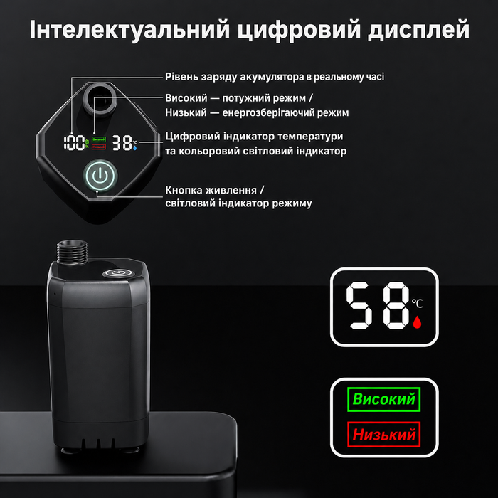 Mytrix 2024 Оновлений портативний душ для кемпінгу, повний комплект