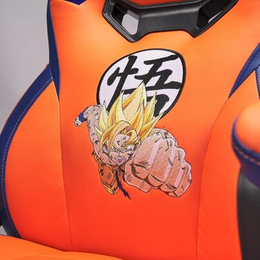 Ігрове крісло SUBSONIC Dragon Ball Z для геймерів, чорне з золотом, офіційна ліцензія, дитячий офісний стілець