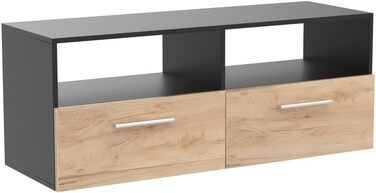 Тумба під телевізор Vicco Diego, антрацит/дуб золото, 95x38 см