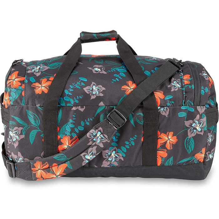 Спортивна сумка Dakine EQ Duffle 50L, міцна та містка, з двосторонньою блискавкою, чорна, для тренажерного залу та подорожей