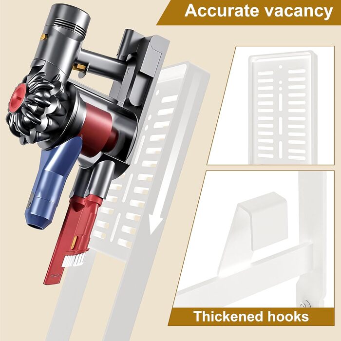 Підставка для пилососа OUTBROS, сумісна з Dyson Gen5, V15s, V15, V12 Slim, V11, V10, V8, V7, V6, тримач аксесуарів, органайзер, біла