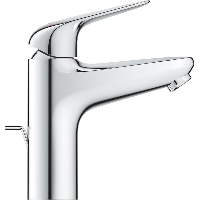 Змішувач для раковини Grohe Swift, хром, з витяжною системою, 18 см, з інструментом 3-в-1, для легкої установки, водо- та енергозберігаючий