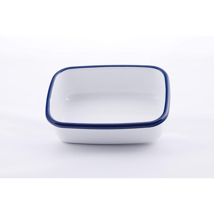 Емальований контейнер HoneyWare Classic Line 0,42 л з кришкою, жаростійкий до 400°C, підходить для плити, духовки, гриля, зберігання та приготування їжі
