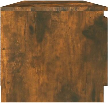 Тумба під телевізор vidaXL, 140x40x35,5 см, димчастий дуб, МДФ, сучасний ТВ стенд, меблі для вітальні