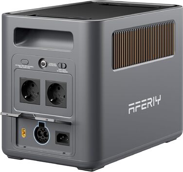 Портативна електростанція AFERIY 1800W 1024Wh LiFePO4, сонячний генератор з швидкою зарядкою 1год, ДБЖ <10мс, 9 виходів, керування через APP, чиста синусоїда 230V для кемпінгу та дому, 1800pro-a