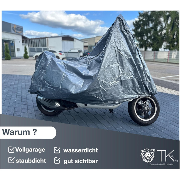 Універсальний чохол для мотоцикла autogadget® 5X, водонепроникний, 220×95×110 см, для скутерів і мотоциклів, зимовий захист