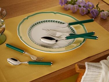 Набір столових приборів Villeroy & Boch Play! Green Garden 24 предмети, зелений, нержавіюча сталь/пластик, для 6 осіб, для посудомийної машини