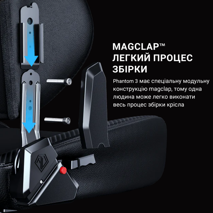 Крісло ігрове Anda Seat Phantom 3 Pink Size L