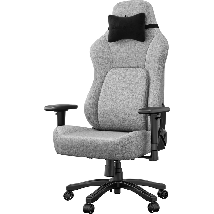 Крісло геймерське ігрове Anda Seat Phantom 4 L до 90 кг Gray Fabric (AD18YSD-72-G-F-G01)