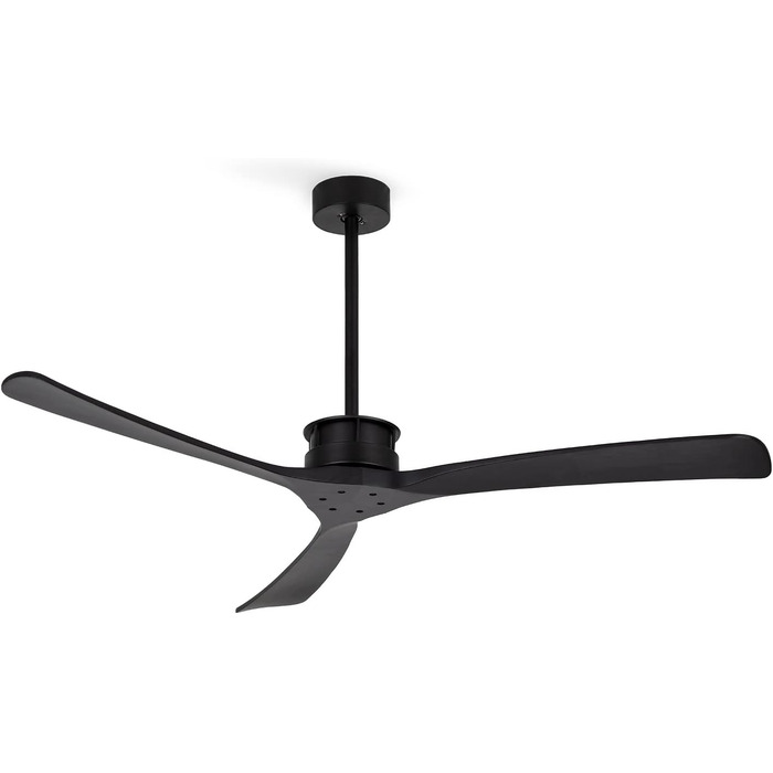 Вентилятор стельовий Windlarge Schwarz з Wi-Fi та пультом ДК, Ø152 см, 40W, 6 швидкостей, DC-мотор, літній/зимовий режим