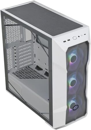 Корпус Cooler Master MasterBox TD500 Mesh V2 білий, E-ATX, мід-тауер, 3x120 мм ARGB вентилятори, знімна кришка, бічна панель із загартованого скла, USB Type-C 10 Гбіт/с