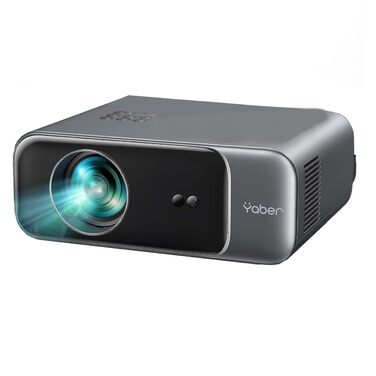 Проектор для домашнього кінотеатру YABER Full HD 1080p (підтримка 4K), автофокус, корекція трапеції, WiFi 6, Bluetooth, портативний outdoor-проектор до 300 дюймів для смартфонів, Fire TV Stick та PS5