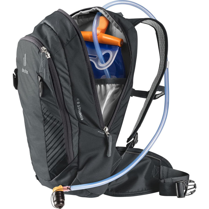 Дитячий велосипедний рюкзак Deuter Compact 8 JR 8 л, графітово-чорний