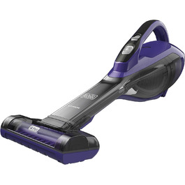 Акумуляторний ручний пилосос BLACK+DECKER Dustbuster 10,8В 2,5Аг з турбо-щіткою для шерсті тварин, широким соплом, 2-ступеневою фільтрацією, зарядним кабелем і настінним кріпленням