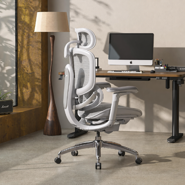 Офісний стілець SIHOO Doro C300 V2 Pro ергономічний, білий - з регульованою спинкою, підголівником та підлокітниками для дому та офісу