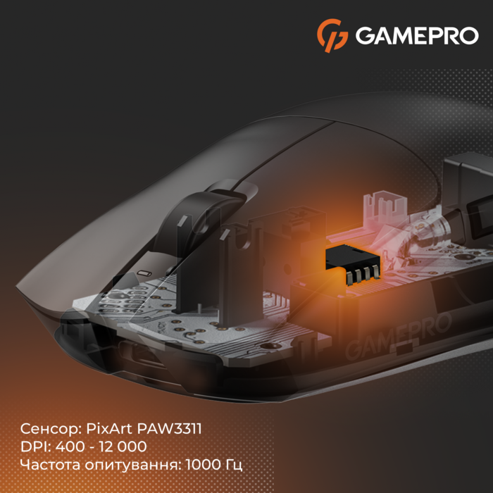 Бездротова ігрова миша GamePro Genesis Wizard (GM160B)
