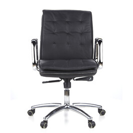 Офісне крісло / Крісло для керівника VILLA 10 Nappa Leather Black hjh OFFICE